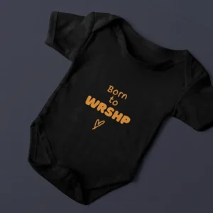 Born To Wrshp Baby Onesie Boys